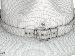 Chapeau de campagne scoute Modèle 3D