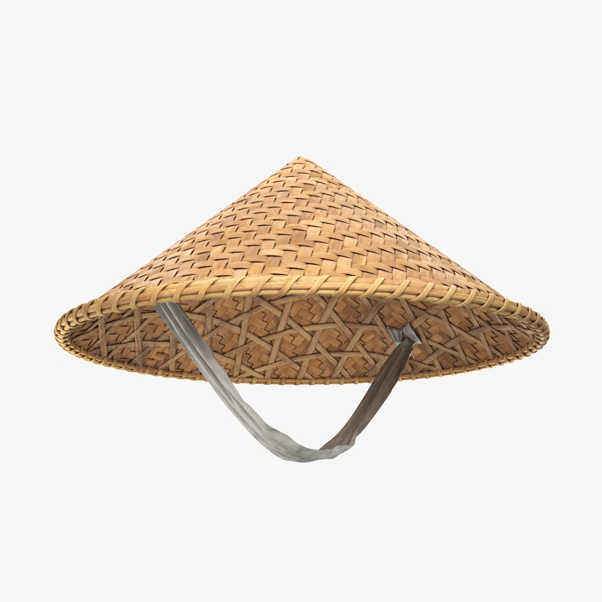 Cappello di bamb&ugrave; asiatico Modello 3D .c4d .max .obj .3ds .fbx .stl .blend 