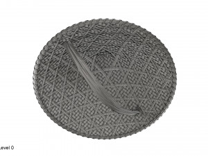 Asian bamboo hat 3D Model