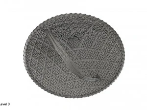 Cappello di bamb&ugrave; asiatico Modello 3D