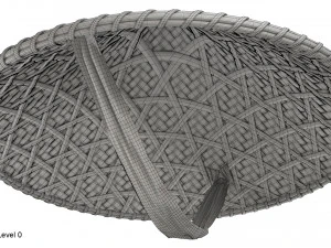 Cappello di bamb&ugrave; asiatico Modello 3D