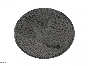 Asian bamboo hat 3D Model
