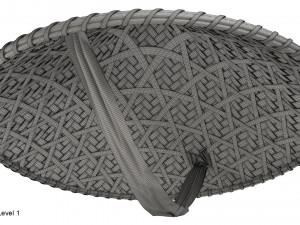 Asian bamboo hat 3D Model