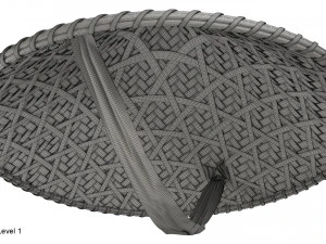 Cappello di bamb&ugrave; asiatico Modello 3D