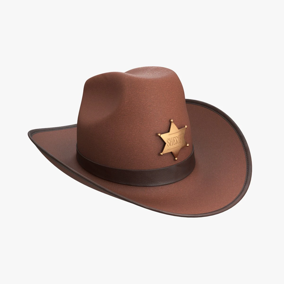 Kapelusz szeryfa Model 3D .c4d .max .obj .3ds .fbx .stl .blend 