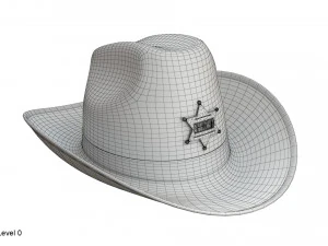 Kapelusz szeryfa Model 3D