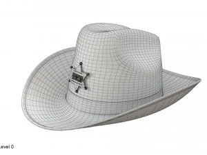 Kapelusz szeryfa Model 3D