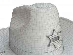 Kapelusz szeryfa Model 3D