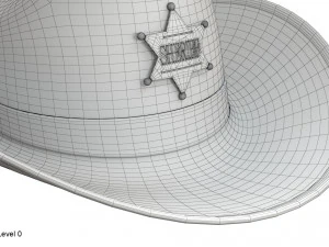Kapelusz szeryfa Model 3D