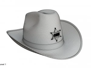Kapelusz szeryfa Model 3D