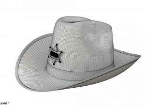 Kapelusz szeryfa Model 3D