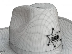 Kapelusz szeryfa Model 3D