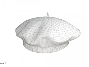 Beret hat 3D Model