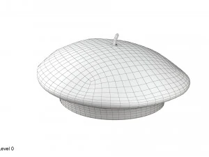 Beret hat 3D Model