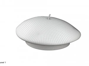 Beret hat 3D Model