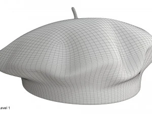 Beret hat 3D Model