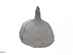 Sombrero de papel de aluminio Modelo 3D