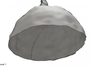 Sombrero de papel de aluminio Modelo 3D