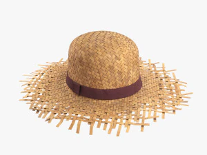 Sombrero de paja Modelo 3D