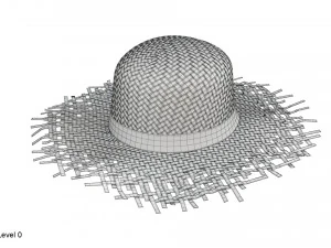 Cappello di paglia Modello 3D