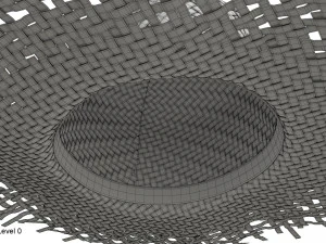 Cappello di paglia Modello 3D