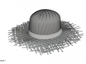 Cappello di paglia Modello 3D