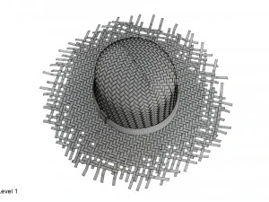 Cappello di paglia Modello 3D