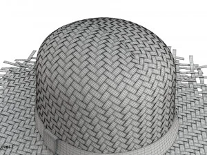Cappello di paglia Modello 3D
