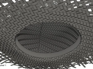 Cappello di paglia Modello 3D