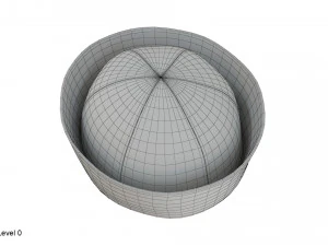 선원 모자 3D 모델