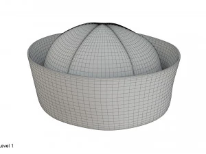 선원 모자 3D 모델