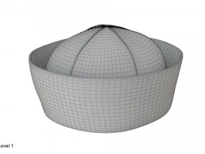 선원 모자 3D 모델