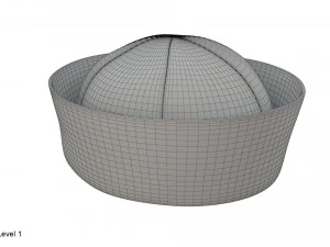 선원 모자 3D 모델