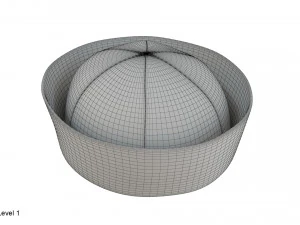 선원 모자 3D 모델