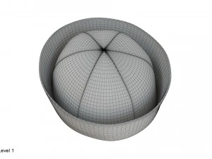 선원 모자 3D 모델