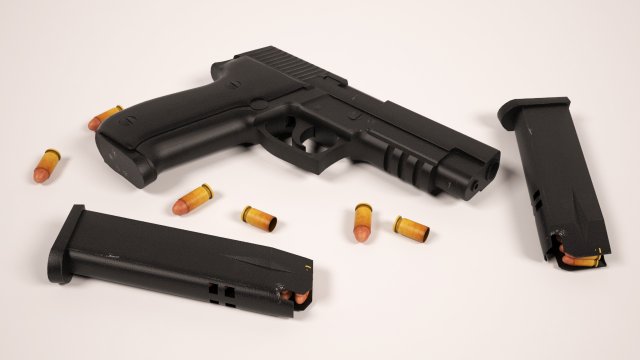 45mm Modelo 3D .c4d .max .obj .3ds .fbx .stl .blend 