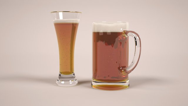 bier 3D-Modell .c4d .max .obj .3ds .fbx .stl .blend 