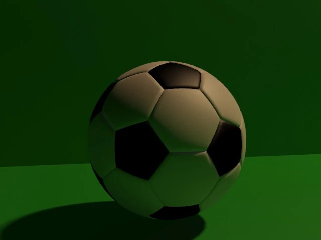 football 3D Model .c4d .max .obj .3ds .fbx .stl .blend 