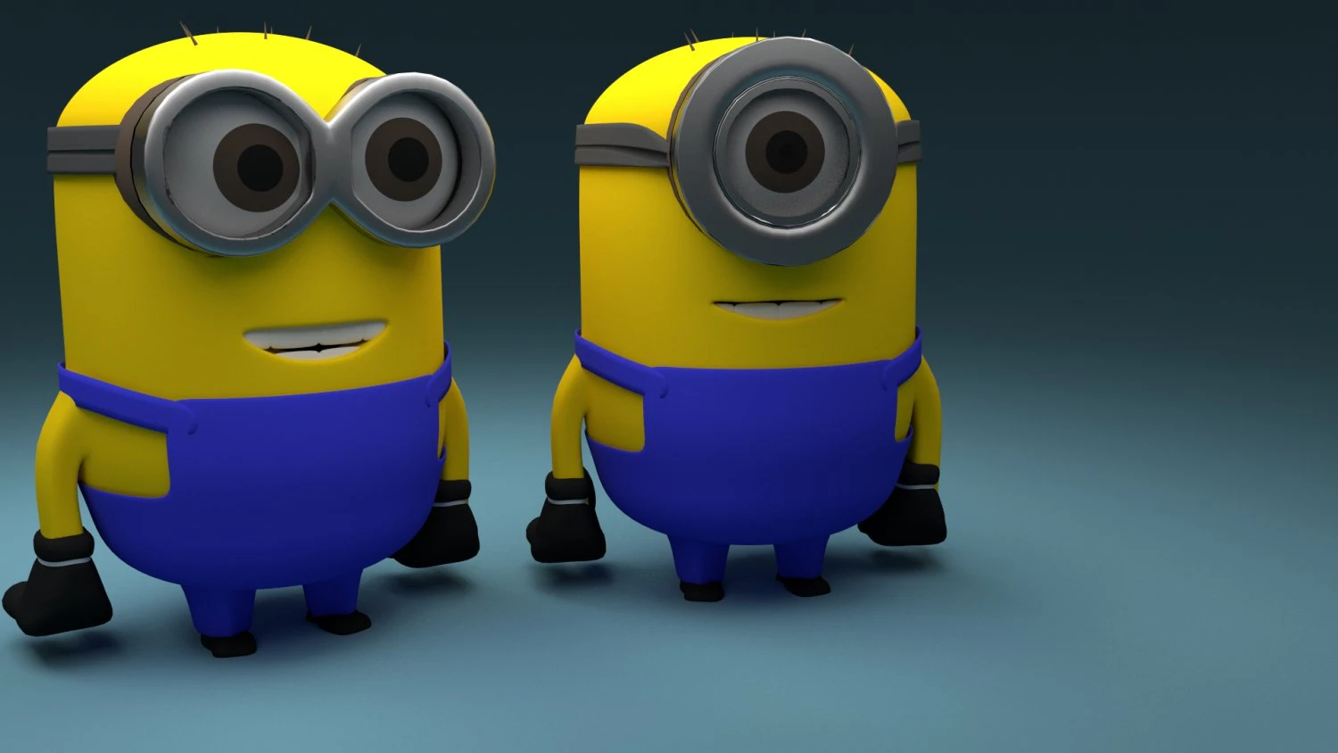 mini minions 3D Model .c4d .max .obj .3ds .fbx .stl .blend 