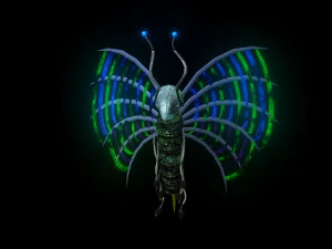 rob&ocirc; borboleta Baterfly Modelo 3D