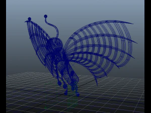 rob&ocirc; borboleta Baterfly Modelo 3D