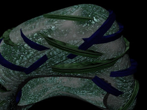 insect nest centripedes mecha-burrow 3D मॉडल