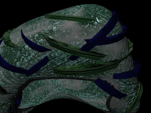 insect nest centripedes mecha-burrow 3D Model