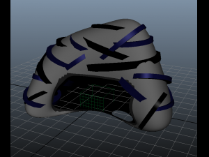 insect nest centripedes mecha-burrow 3D मॉडल