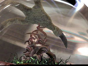 bird earthworm snow globe 3D Model