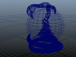 bird earthworm snow globe 3D 模型
