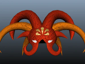 alien helmet arachnipien 3D Model
