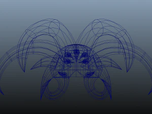 alien helmet arachnipien 3D Model
