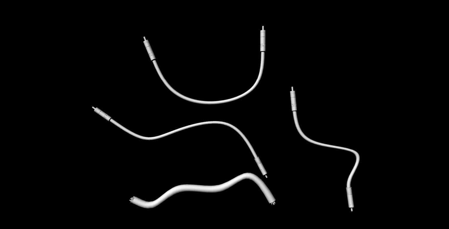 kable bez tekstury Model 3D .c4d .max .obj .3ds .fbx .stl .blend 