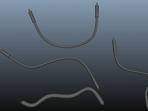 cables untextured 3D Model
